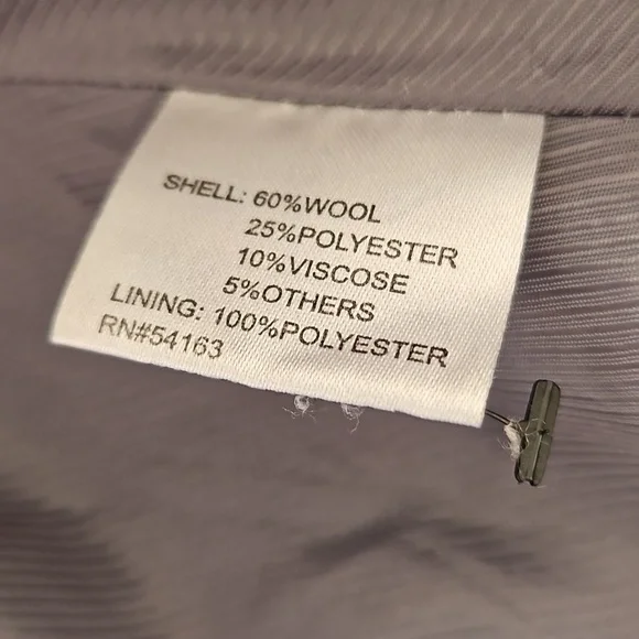 Calvin Klein wool blend black coat - Picture 5 of 11